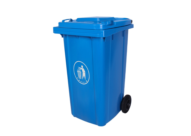 B240L户外塑料垃圾桶(挂车)